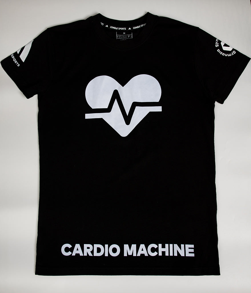 Adidas MMA T-Shirt Cardio Machine front view black training tee