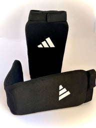 מגני שוק וכף רגל שחורים Adidas ADIBP08B, מבט מלפנים