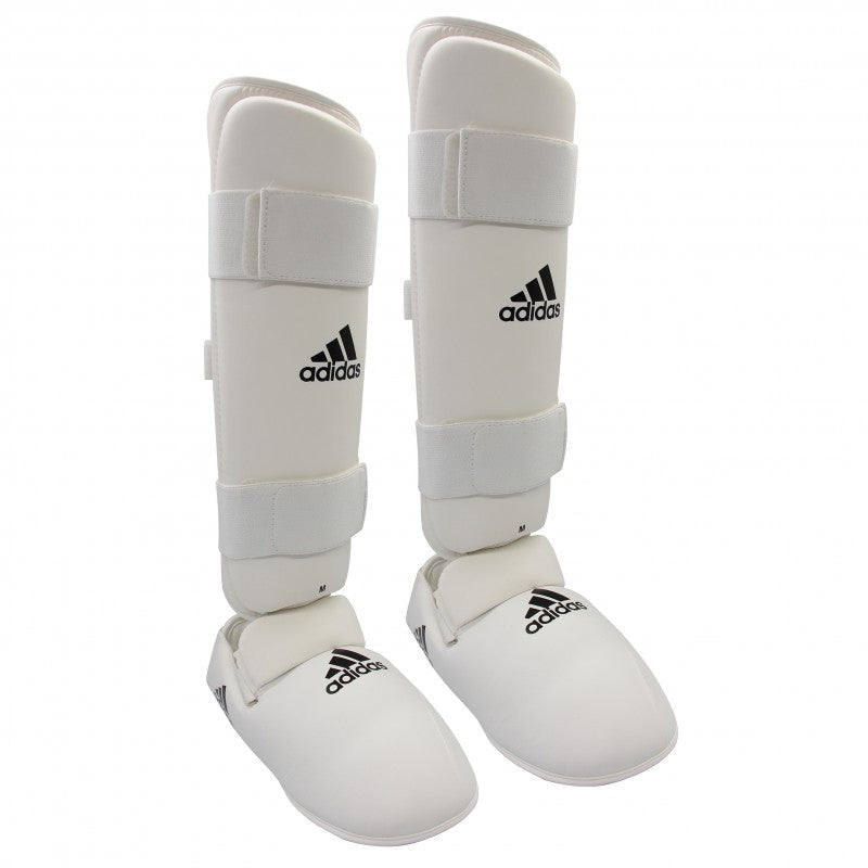 Adidas White Shin and Foot Guard for Karate and Martial Arts - Authentic Gear at krivi.ge