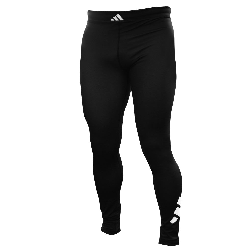 Adidas Compression Leggings close up fabric detail and waistband