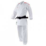 Adidas Primegreen WKF Kumite Gi fabric detail and logo