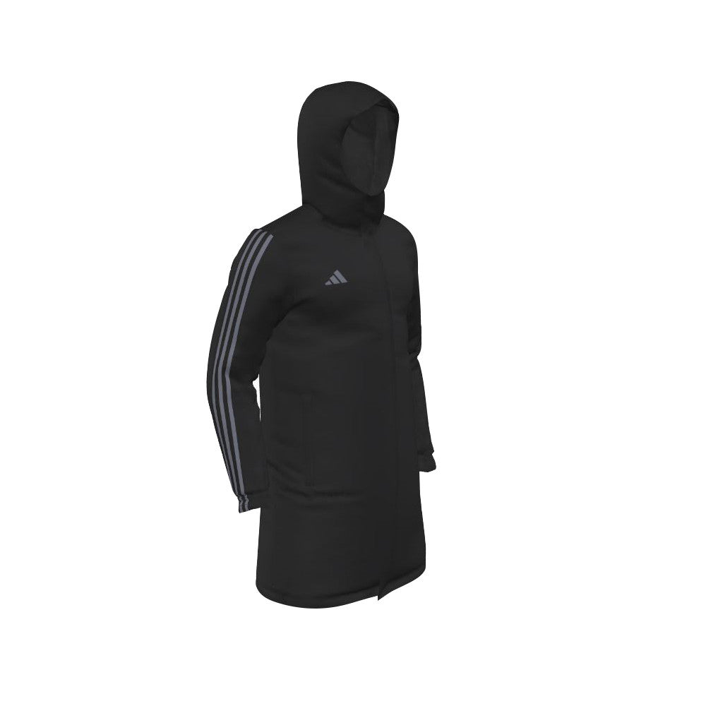 Close up of Adidas logo on official combat sports coat