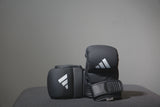 Чёрно-белые спарринговые перчатки Adidas Power 50 для ММА