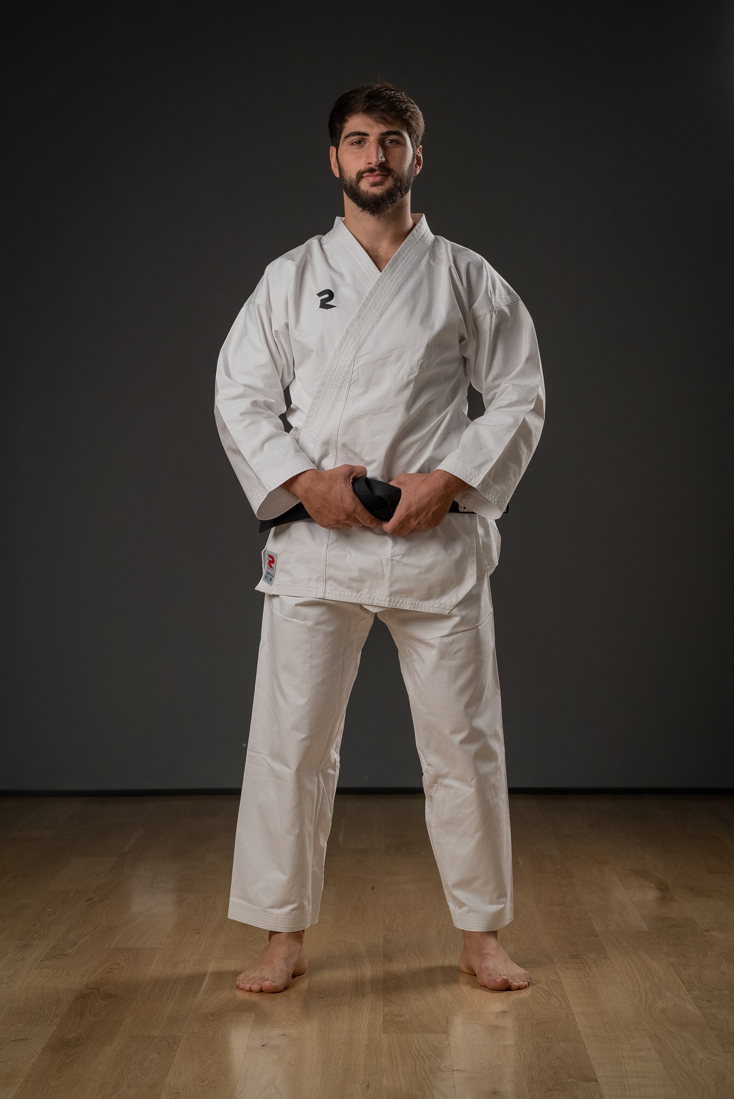 Fight Art Karate Keikogi model back view uniform detail