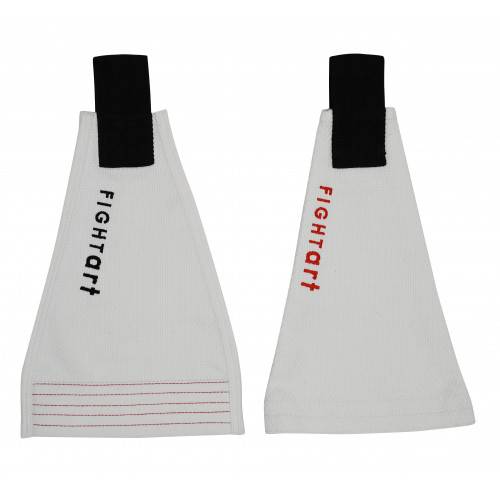 Fight Art Uchikomi Grip white kimono fabric close up view