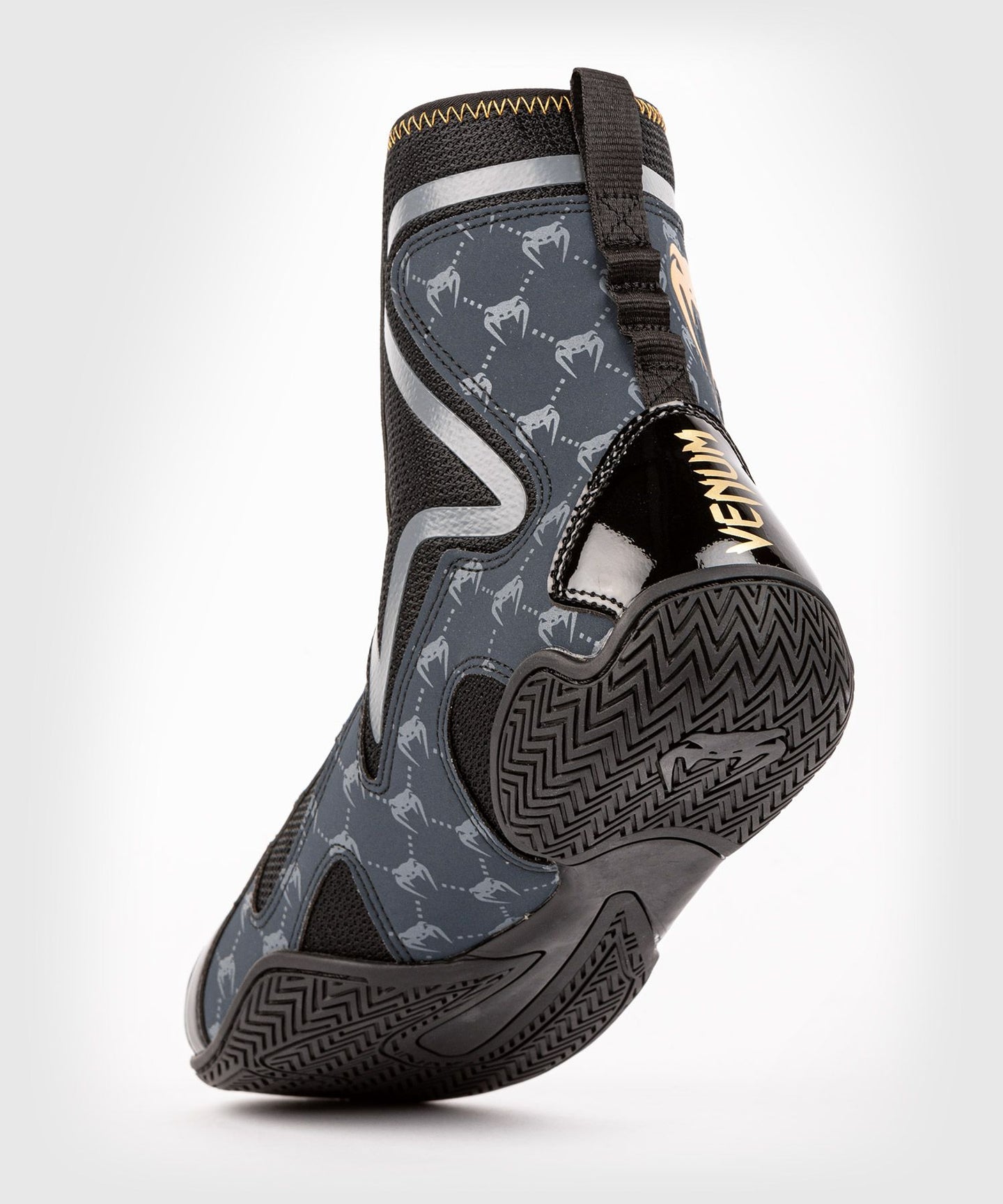 Venum Elite Evo boxing shoes sole detail and back view