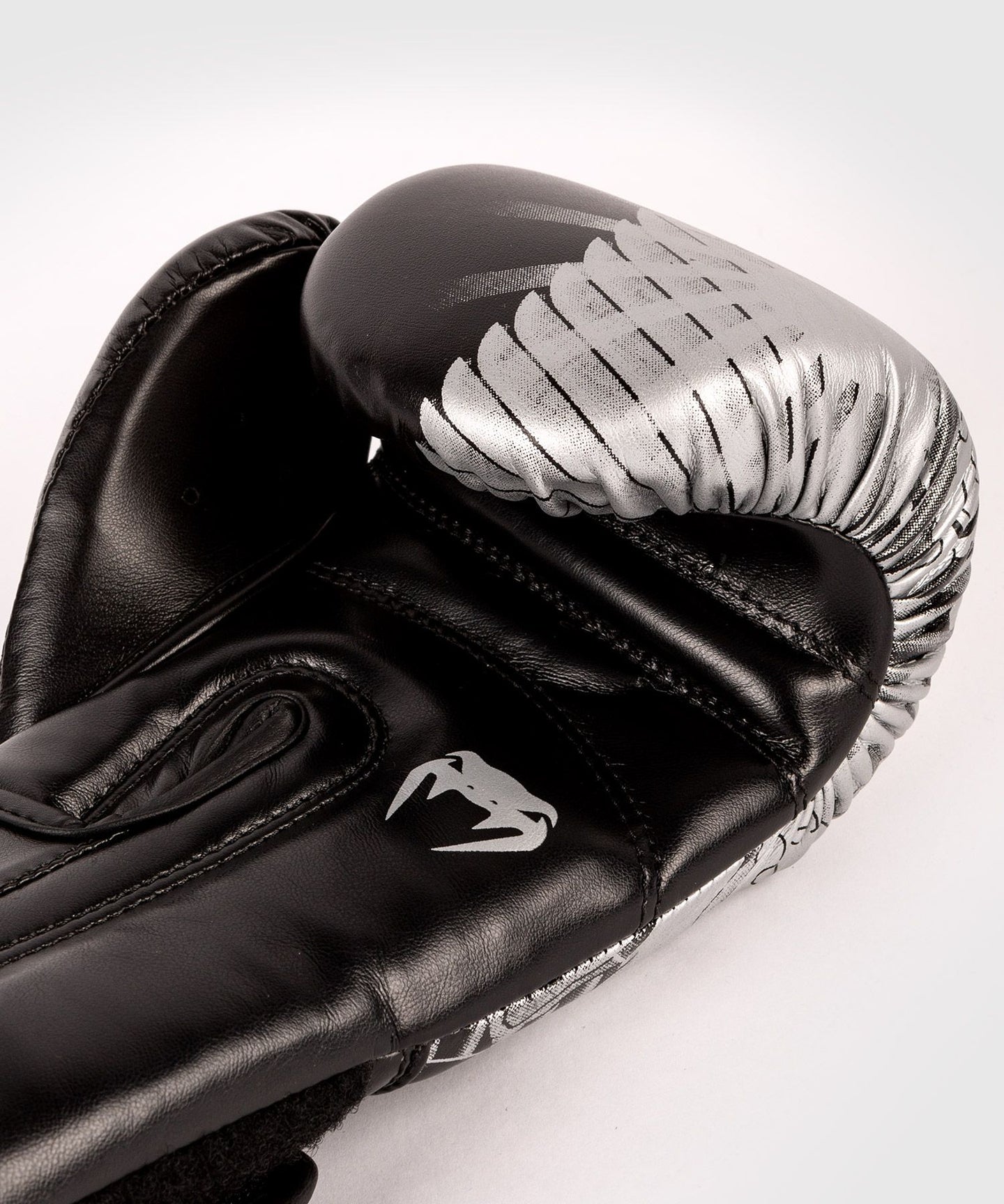 Venum YKZ21 Childrens Boxing Gloves side view with strap detail