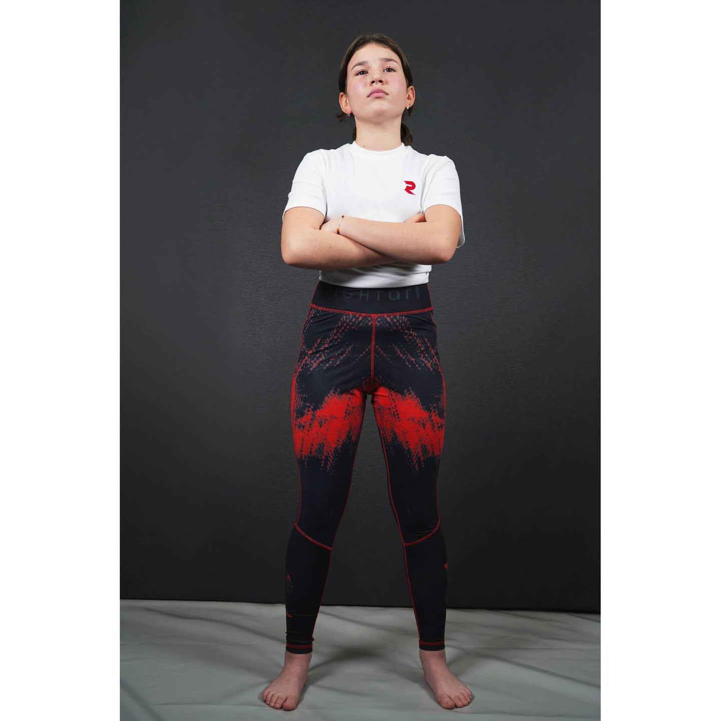 Fight Art Fire Model Men's Spats back view detail showing ergonomic design