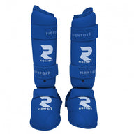 Fight Art Shin Guards side view showing ergonomic padding and straps